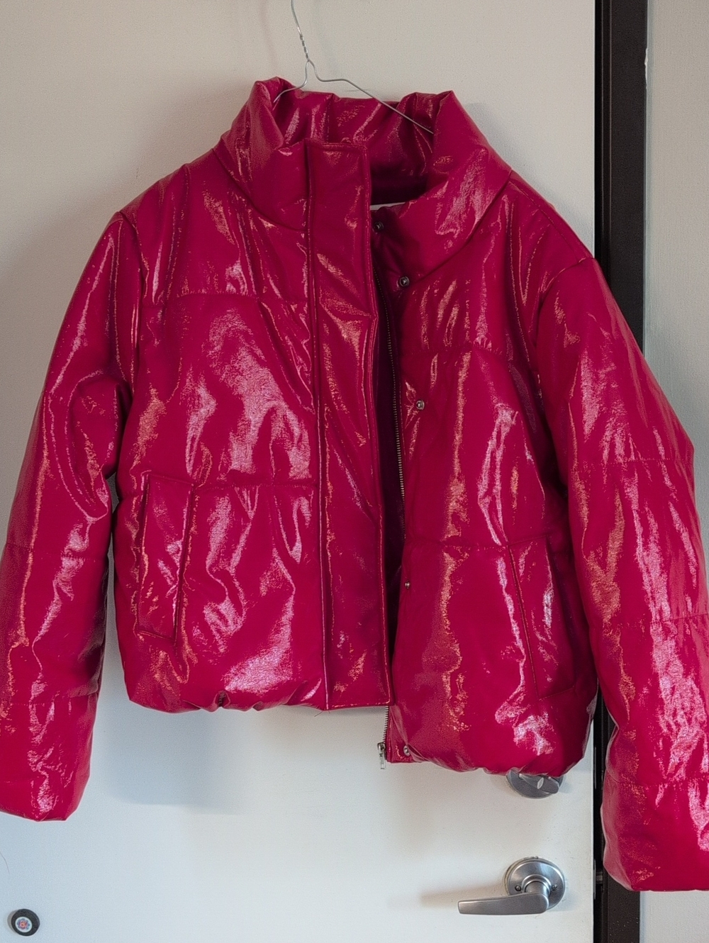 Ambiance Red Quilted Puff Jacket